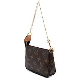 Louis Vuitton-Mini Pochette Accessoires Monogram Marron Louis Vuitton-Marron