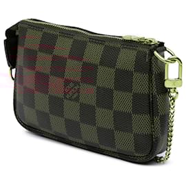 Louis Vuitton-Mini Pochette Accessoires Damier Ébène Marron Louis Vuitton-Marron