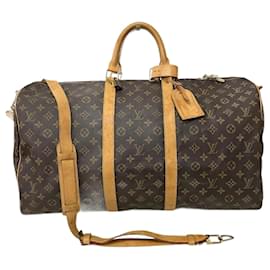 Louis Vuitton-Sac Keepall Bandoulière 55 Monogram Louis Vuitton-Monogramme