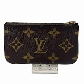 Louis Vuitton-Louis Vuitton Monogram Pochette Cle M62650 Coin Case-Brown,Monogram