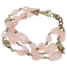 Pulsera charm Salvatore Ferragamo Rosa Dorado