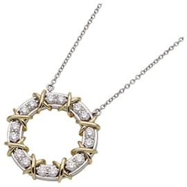 Tiffany & Co-Tiffany & Co. Jean Schlumberger Circle Necklace-Silvery,Golden