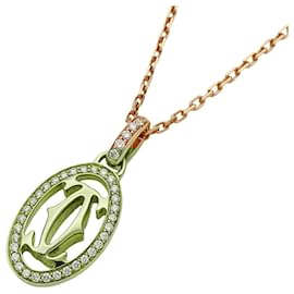 Cartier-Cartier 18K Pink Gold Diamond Necklace-Golden