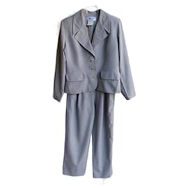 Yves Saint Laurent-Pantsuit-Grey
