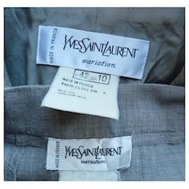 Yves Saint Laurent-Pantsuit-Grey