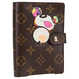 Louis Vuitton-LOUIS VUITTON Monogram Panda Agenda PM Day Planner Cover R20011 LV Auth 123452A-Monogram
