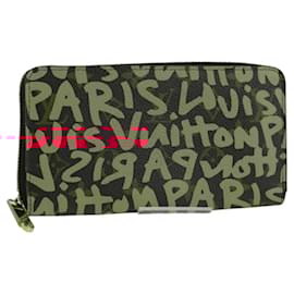Louis Vuitton-LOUIS VUITTON Monogram Graffiti Zippy Wallet Pink M93710 LV Auth 123395AV-Pink,Monogram