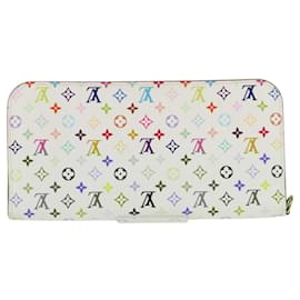 Louis Vuitton-LOUIS VUITTON Multicolor Portefeuille Insolite Wallet White M93750 Auth yk18244V-White