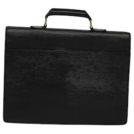 Louis Vuitton-LOUIS VUITTON Epi Serviette Conseiller Business Bag Black M54422 LV Auth 124613-Black