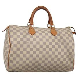 Louis Vuitton-LOUIS VUITTON Damier Azur Speedy 35 Hand Bag N41535 LV Auth PP499-Other
