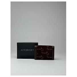 Givenchy-Vintage Givenchy Leather Key Holder Brown-Brown
