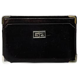 Givenchy-Vintage Givenchy leather Card holder brown-Brown