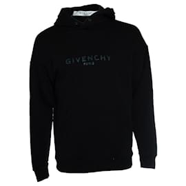 Givenchy-Givenchy, Hologram logo hoodie in black-Black