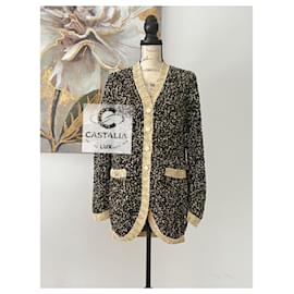 Chanel-New Paris / Egypt Lesage Tweed Woven Jacket 44 FR-Black