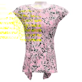 Jil Sander-Jil Sander Yellow / Blue Printed Cotton Top-Yellow