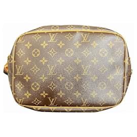 Louis Vuitton-Sac à épaule Reporter PM Monogram Louis Vuitton-Marron