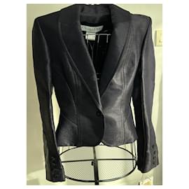 Dior-Short jacket/ navy blue blazer Christian Dior size 42-Other