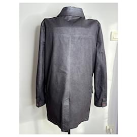 Rochas-Long purple cotton coat for men size 50 new with tag Rochas-Other