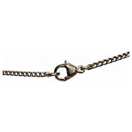 Chanel-Chanel Coco Mark Heart Necklace-Silvery,Metallic
