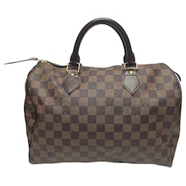 Louis Vuitton-Sac à main Louis Vuitton Speedy 30 Damier-Marron