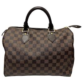 Louis Vuitton-Sac à main Louis Vuitton Speedy 30 Damier-Marron