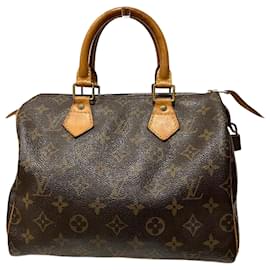 Louis Vuitton-Louis Vuitton Speedy 25 Monogram Handbag-Brown