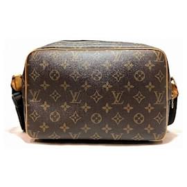 Louis Vuitton-Sac à épaule Reporter PM Monogram Louis Vuitton-Marron