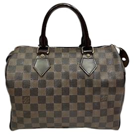Louis Vuitton-Louis Vuitton Speedy 25 Damier Handbag-Brown