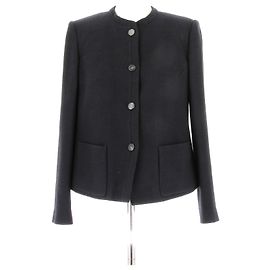 Giorgio Armani Navy Blue Wool Jacket Size 44 Navy blue