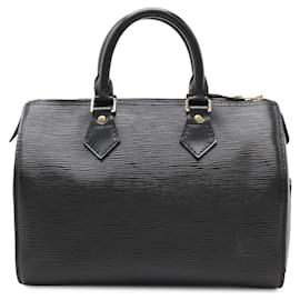 Louis Vuitton-Louis Vuitton Speedy 25 Epi Handbag-Black