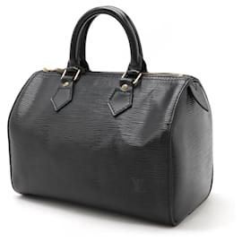 Louis Vuitton-Louis Vuitton Speedy 25 Epi Handbag-Black