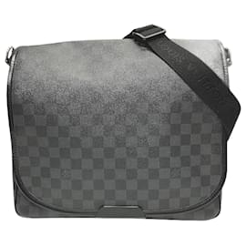 Louis Vuitton-Sac à épaule Daniel MM Damier Graphite de Louis Vuitton-Noir
