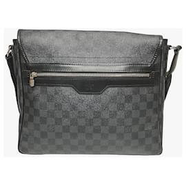Louis Vuitton-Sac à épaule Daniel MM Damier Graphite de Louis Vuitton-Noir