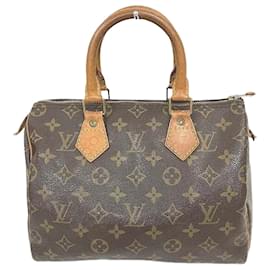 Louis Vuitton-Sac à main Louis Vuitton Speedy 25 Monogram-Marron