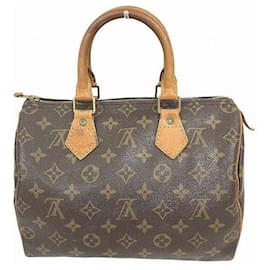 Louis Vuitton-Sac à main Louis Vuitton Speedy 25 Monogram-Marron