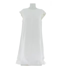 Saint Laurent-Robe sans manches blanche-White