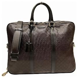 Gucci-Gucci Diamante Business Bag-Brown