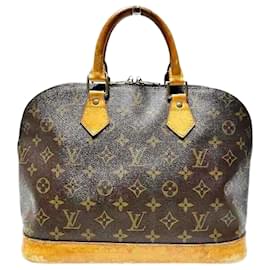 Louis Vuitton-Sac à main Alma Monogram Louis Vuitton-Marron