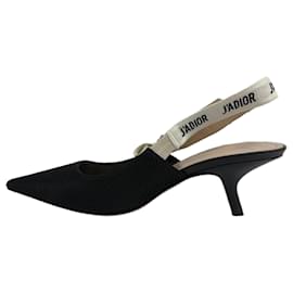 Dior-Dior J'Adior Slingback Pumps in Black Polyester-Black