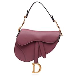 Dior-Dior Pink Mini Goatskin Saddle Bag-Pink