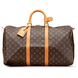Louis Vuitton-Louis Vuitton Brown Monogram Keepall 50-Brown