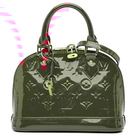 Louis Vuitton-Louis Vuitton Red Monogram Vernis Alma BB-Red
