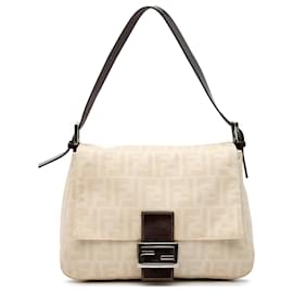 Fendi-Fendi Brun Toile Zucca Mamma Forever-Marron,Beige