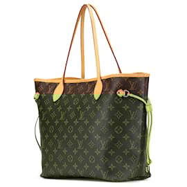 Louis Vuitton-Louis Vuitton Brown Monogram Neverfull MM-Brown