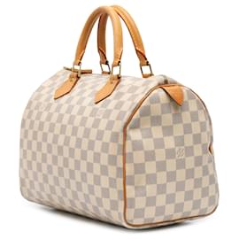 Louis Vuitton-Louis Vuitton White Damier Azur Speedy 30-White