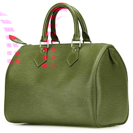 Louis Vuitton-Louis Vuitton Red Epi Speedy 25-Red