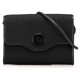 Dior-Dior Black Diorissimo Trotter Canvas Crossbody-Black
