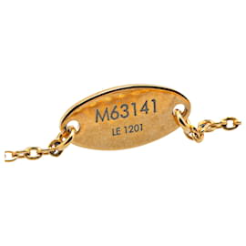 Louis Vuitton-Louis Vuitton Gold Gold Plated Nanogram Pendant Necklace-Golden