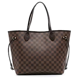 Louis Vuitton-Louis Vuitton Brown Damier Ebene Neverfull MM-Brown