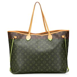 Louis Vuitton-Louis Vuitton Brown Monogram Neverfull GM-Brown